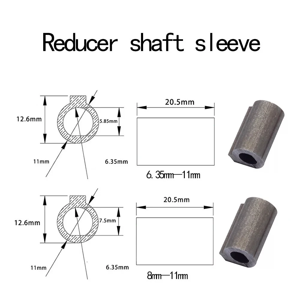 1pcs shaft sleeve matched RV030 Worm gearbox worm reducer coupling 6.35/8mm input for Nema23 stepper motor |