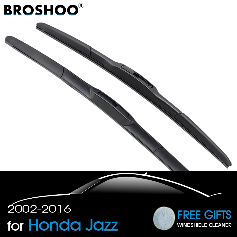 BROSHOO щетка стеклоочистителя для автомобиля из натуральной резины Honda Jazz подходит