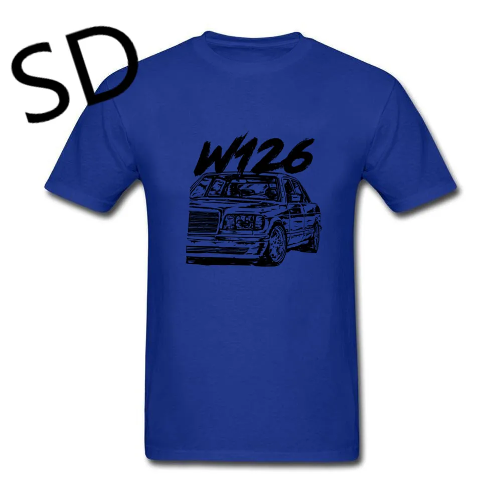 blue Дропшиппинг Mercedes w126 Футболка мужская модная брендовая негабаритная Футболка компрессионная футболка летние топы camisas mujer Tee Custom - Цвет: blue