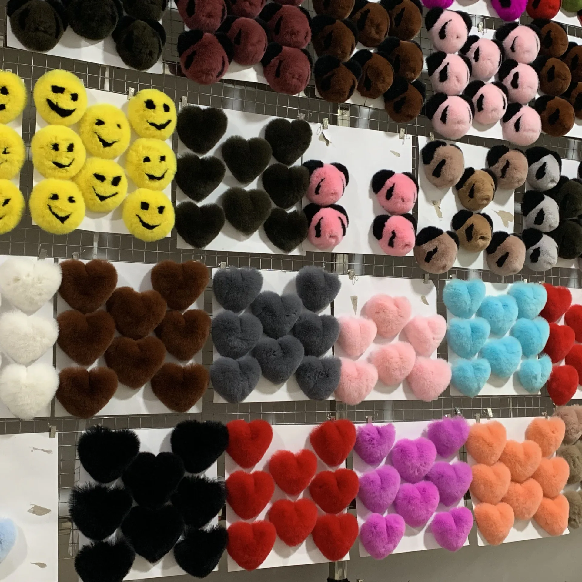 Меховая одежда обувь аксессуары Рекс кроличий мех панда смайлик сердце для