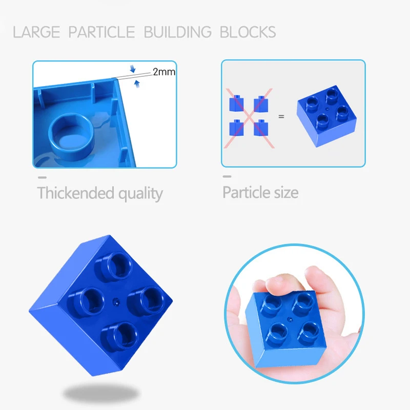 180 шт Большой размер строительные блоки Красочные Креативные объемные кирпичи