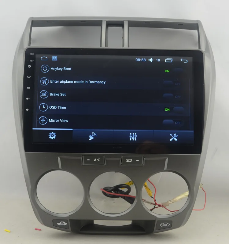 10 1 "четырехъядерный 2.5D ips экран Android Автомобильный gps Радио навигатор для Honda City