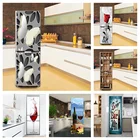 Забавные бабочки, наклейки на холодильник, крышка холодильника, полноразмерная Настенная Наклейка на холодильник, пиво, вино, обои, наклейка, домашний декор