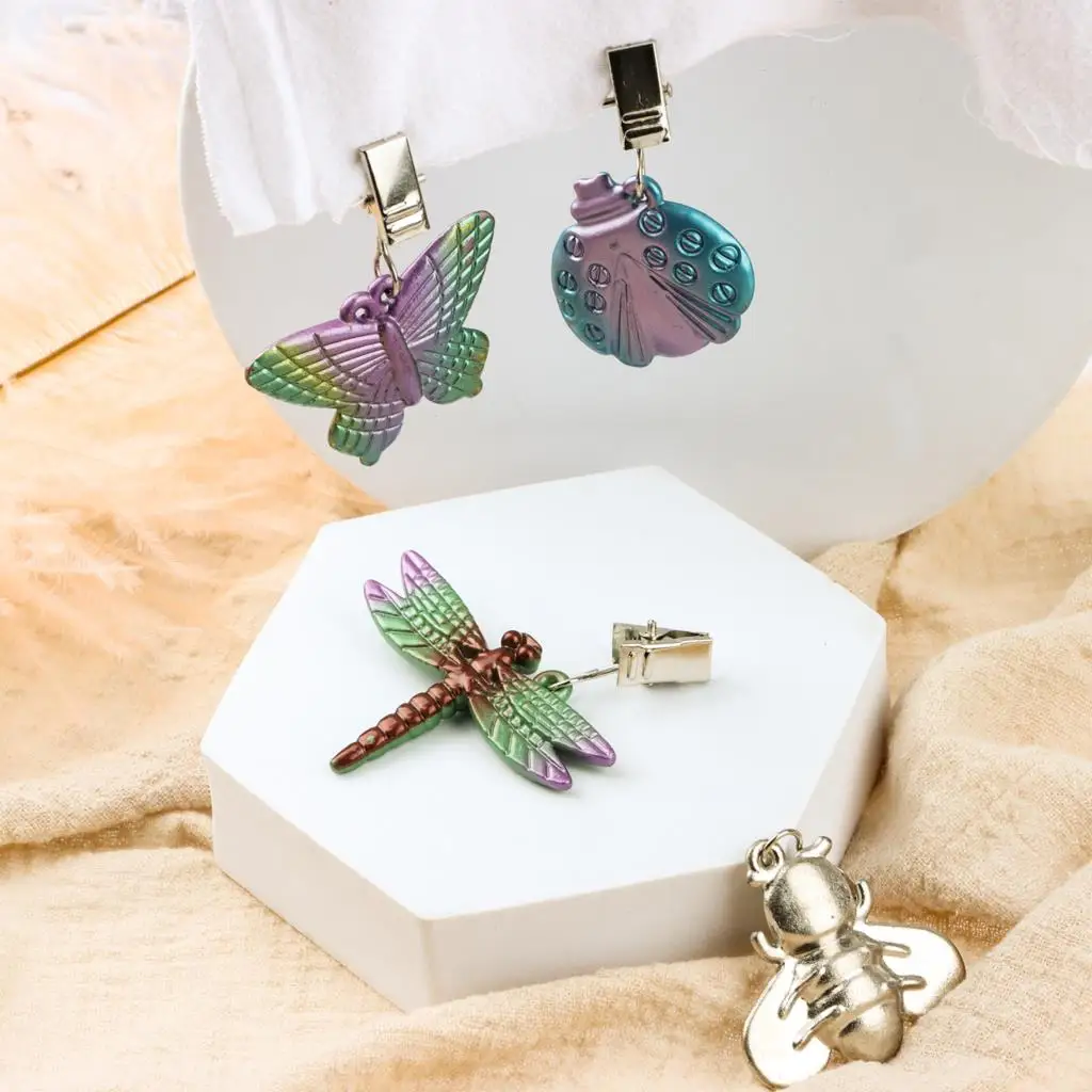 

8 pcs Vintage Tablecloth Weights with Metal Table Clip Hangers