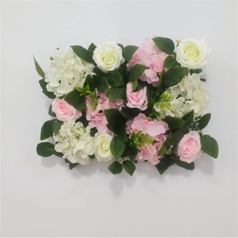 Настенные панели 40x30 см розовые шелковые розы с листьями искусственные цветы