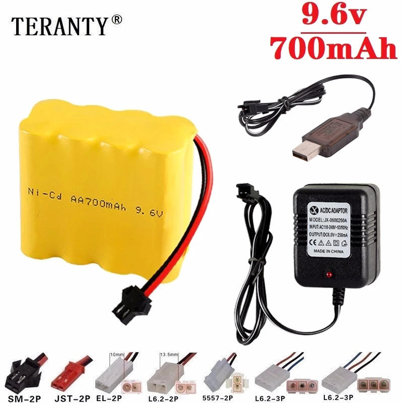 (X модель) Ni CD 9 6 в 700 мАч батарея + USB зарядное устройство для Rc игрушки автомобиль