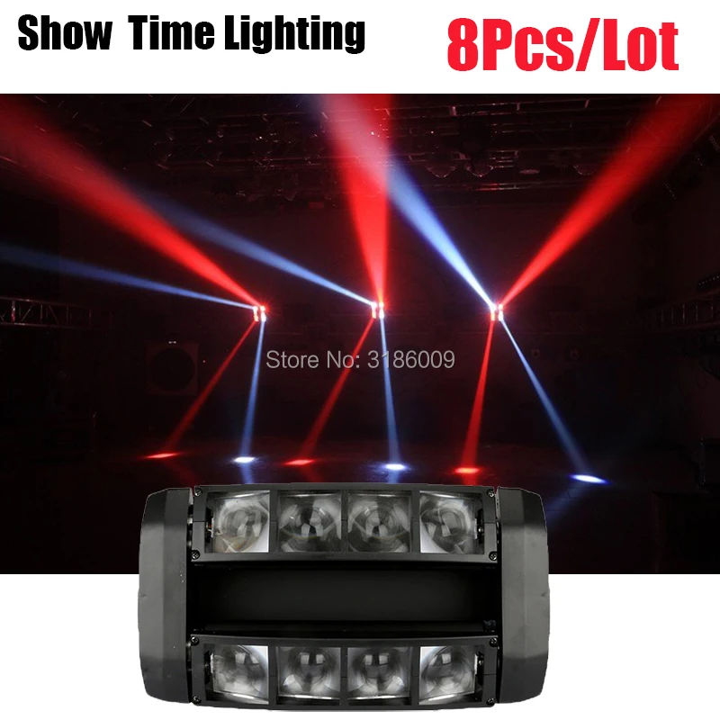 8 шт./лот мини дискотечный светодиод par dj RGBW Подвижная головка свет светодиодный