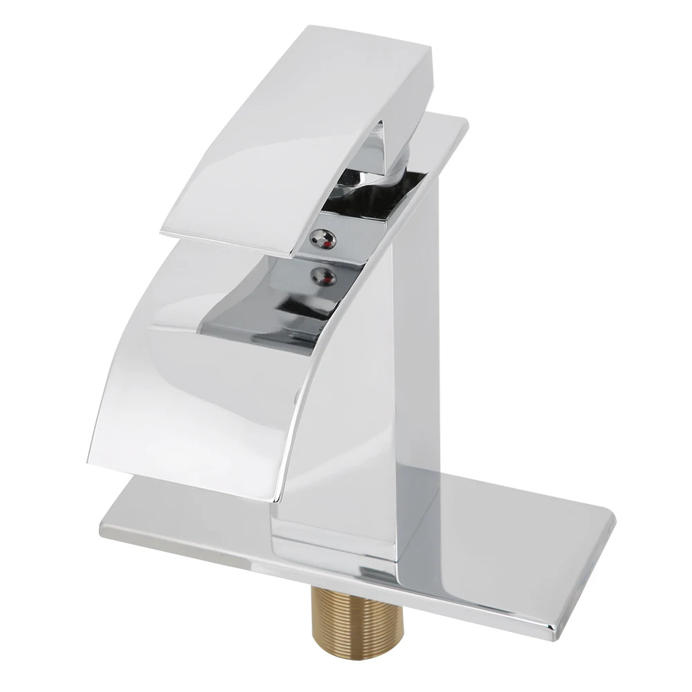 /2 на одно отверстие Водопроводной воды кран Широкий носик водопад горячей и