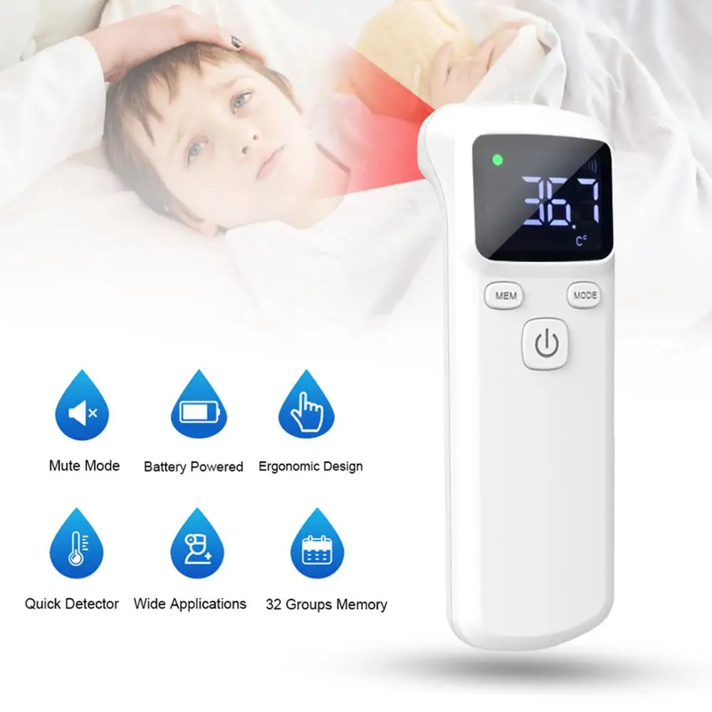 ИК-термометр с цифровым ЖК-дисплеем для детей и взрослых | Красота здоровье