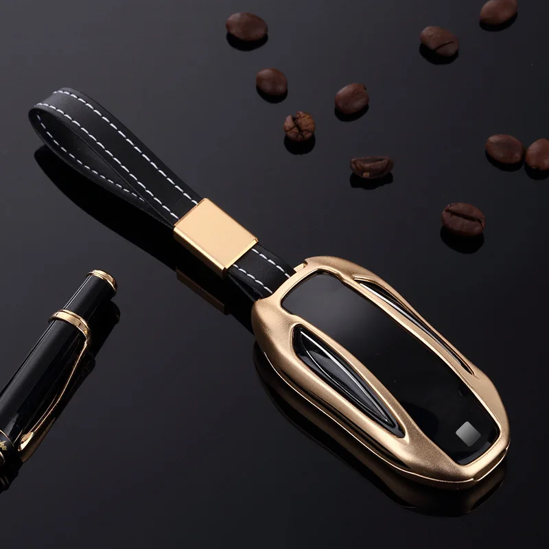 

Car Key Shell Case Cover Key Accessories Remote Key Aluminum Alloy Protector For Tesla MODEL X 2016 2017 2018 2019 2020