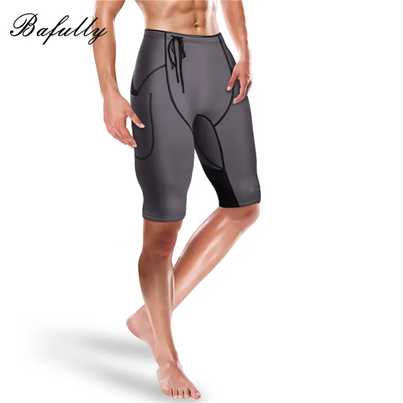 Bafully мужские Формирующие шорты уменьшающие брюки карман для талии тренажер из