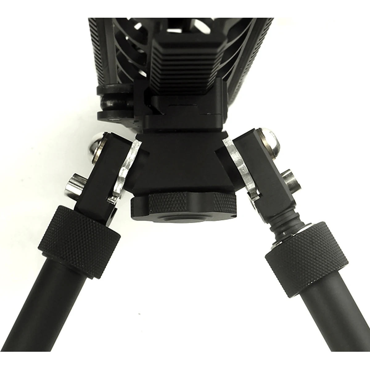 

SKWgear Skwoptics CNC V8 Bipod Leg with quick detach 6.5-9.5 inch Black Mount Picatinny rail bipod log by CNC