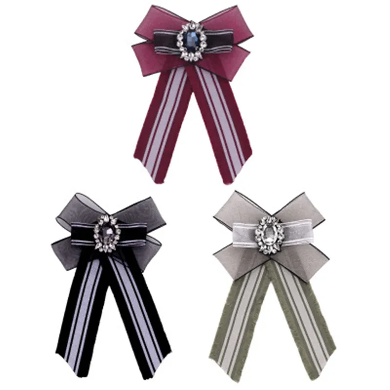 Женский галстук бабочка для девушек булавки рубашки Осеннее винтажное кружево