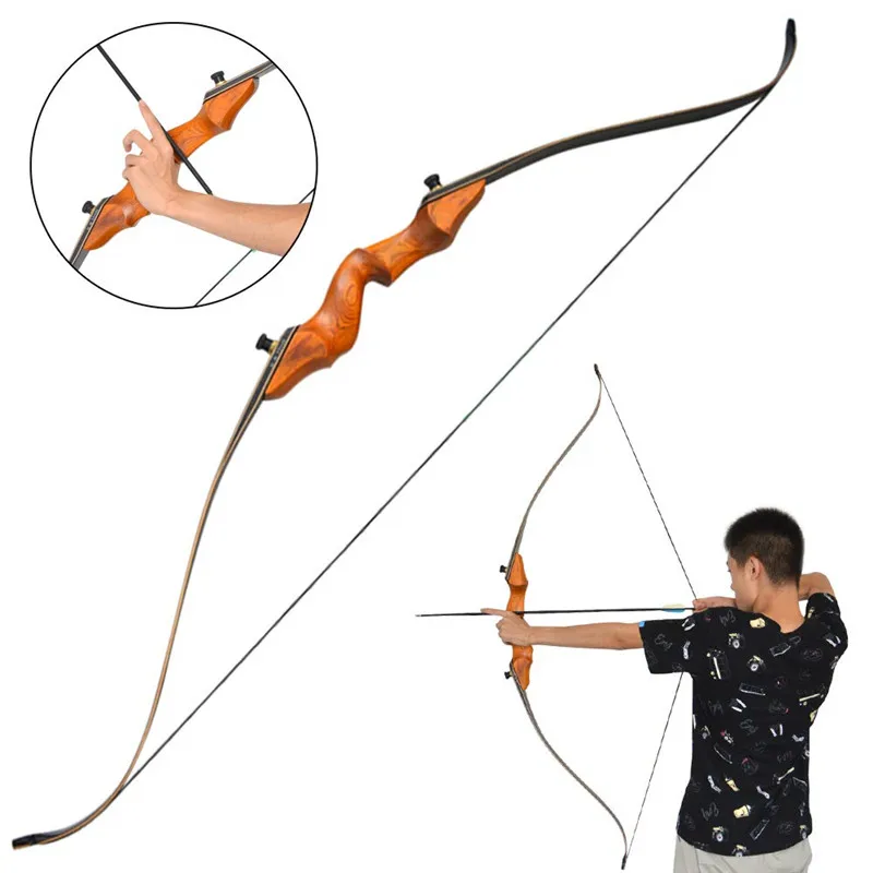 Охотничий Рекурсивный лук 60 дюймов деревянный 30-50 фунтов традиционный для