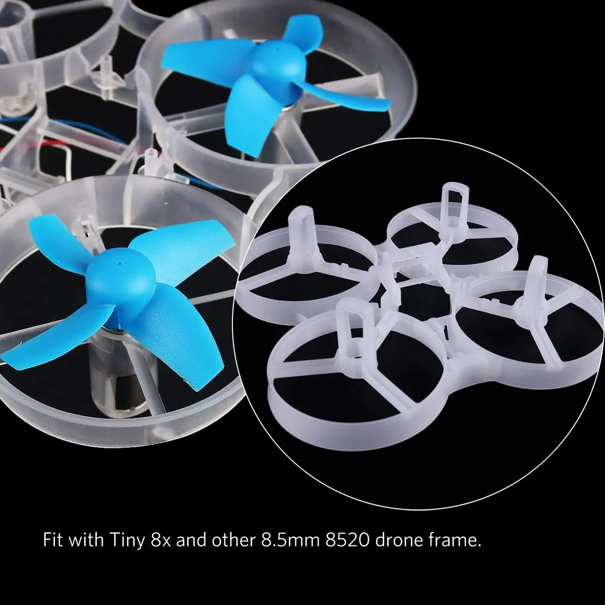 F-Cloud 8,5x20 мм 15000KV щеткой моторы 4CW 4CCW без сердечника двигатель с JST-1.25 разъемом для DJI Ryze Tello крошечные 8X рамки комплект