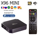 ТВ-приставка X96 Mini Smart TV BOX Android 9.0 Amlogic S905W четырехъядерный процессор 2,4G Wifi медиаплеер 2 Гб 16 Гб Youtube Full HD телеприставка