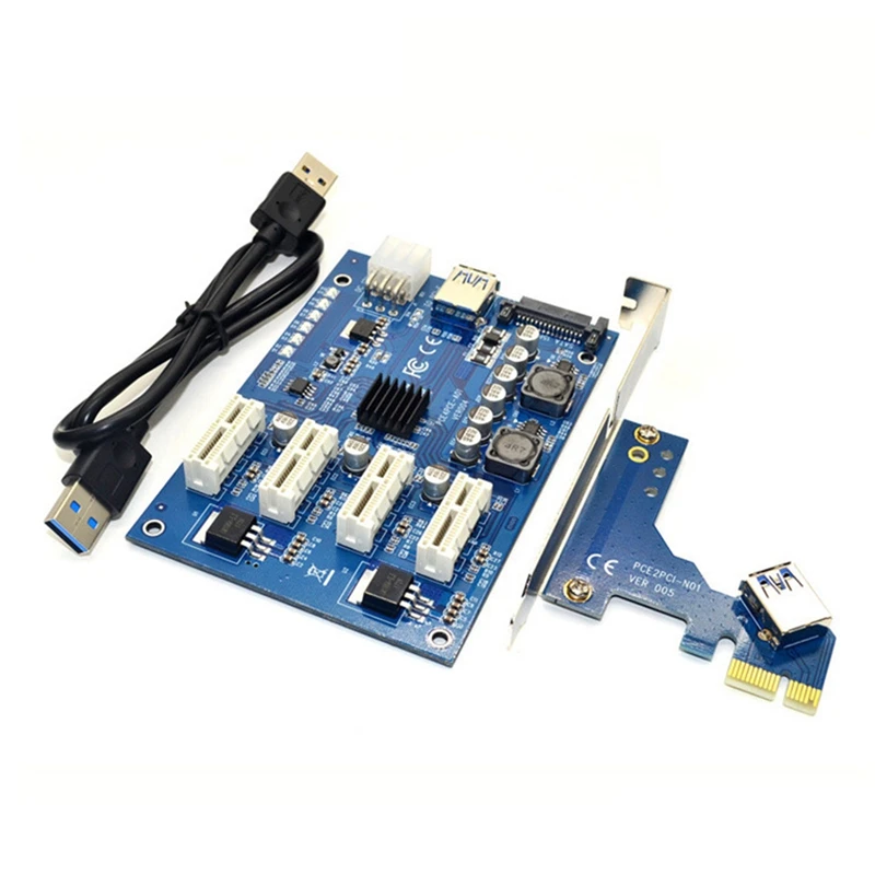 Комплект расширения PCI-E X1 до 4PCI-E X16 с 1 4 портами PCI Express переключатель усилитель