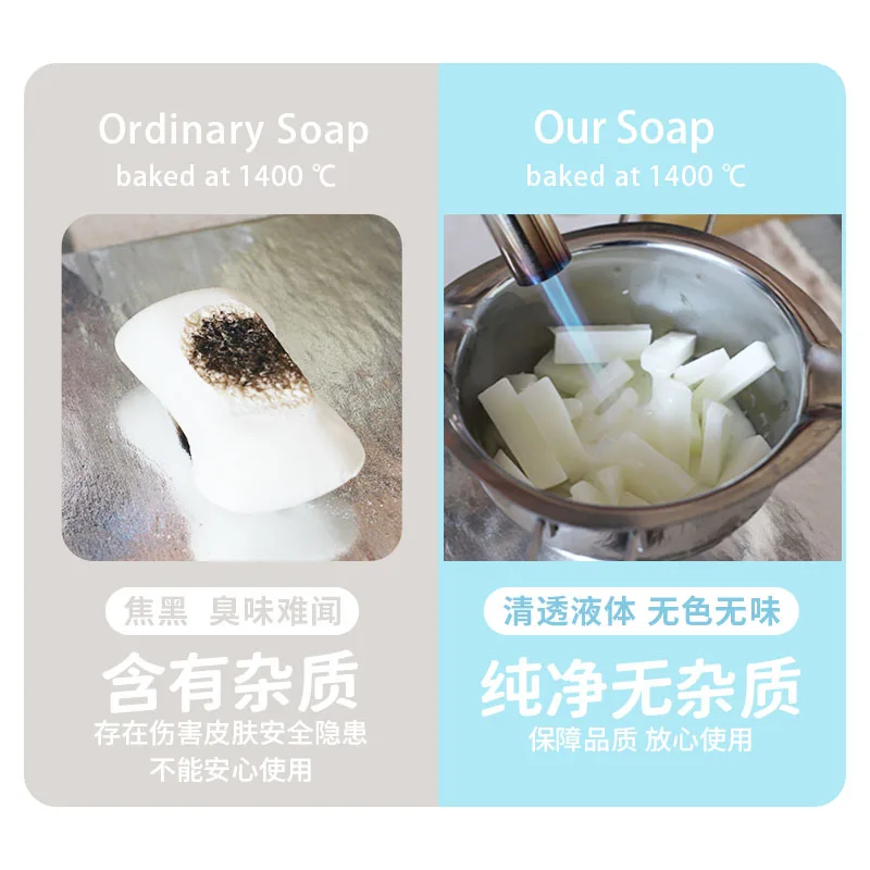

6 Kinds Of Soap Base Saponification For Handmade Soap Making Supplies Raw Material Washing Body Hand or Clothes Nature Oil Made