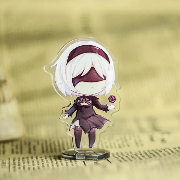 1 шт. кукла из мультфильма НИР: Automata Girl 2B 9S YoRHa акриловая подставка модели игрушек