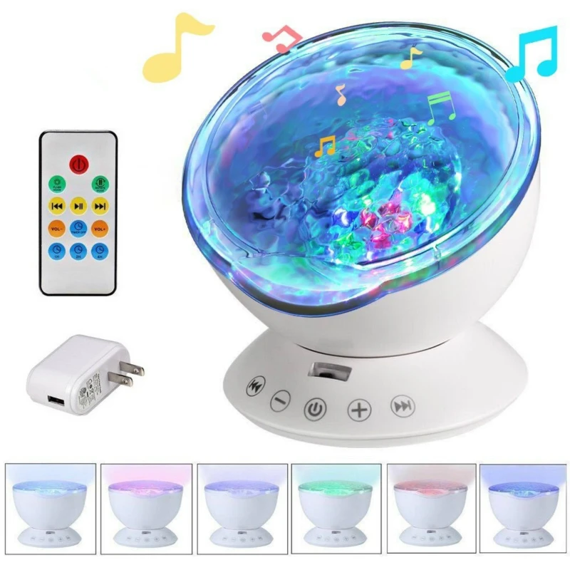 Проектор с дистанционным управлением ночник 7 вращающимися лампочками