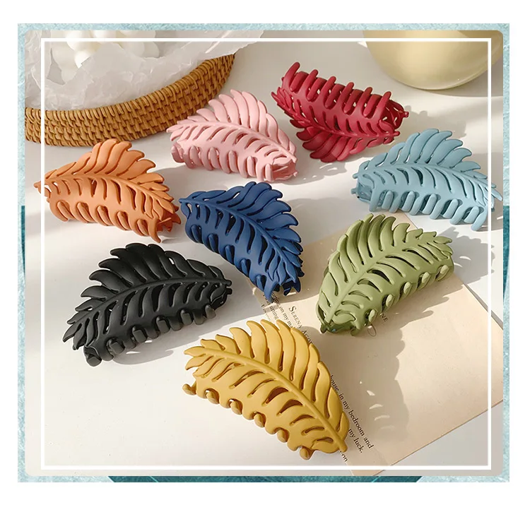 

INS Frosted Catching Ball Head Hairpin Solid Color Simple Hairpin For Women Girls Hair Accessories Korean Leaf Hairpin Hot Sale