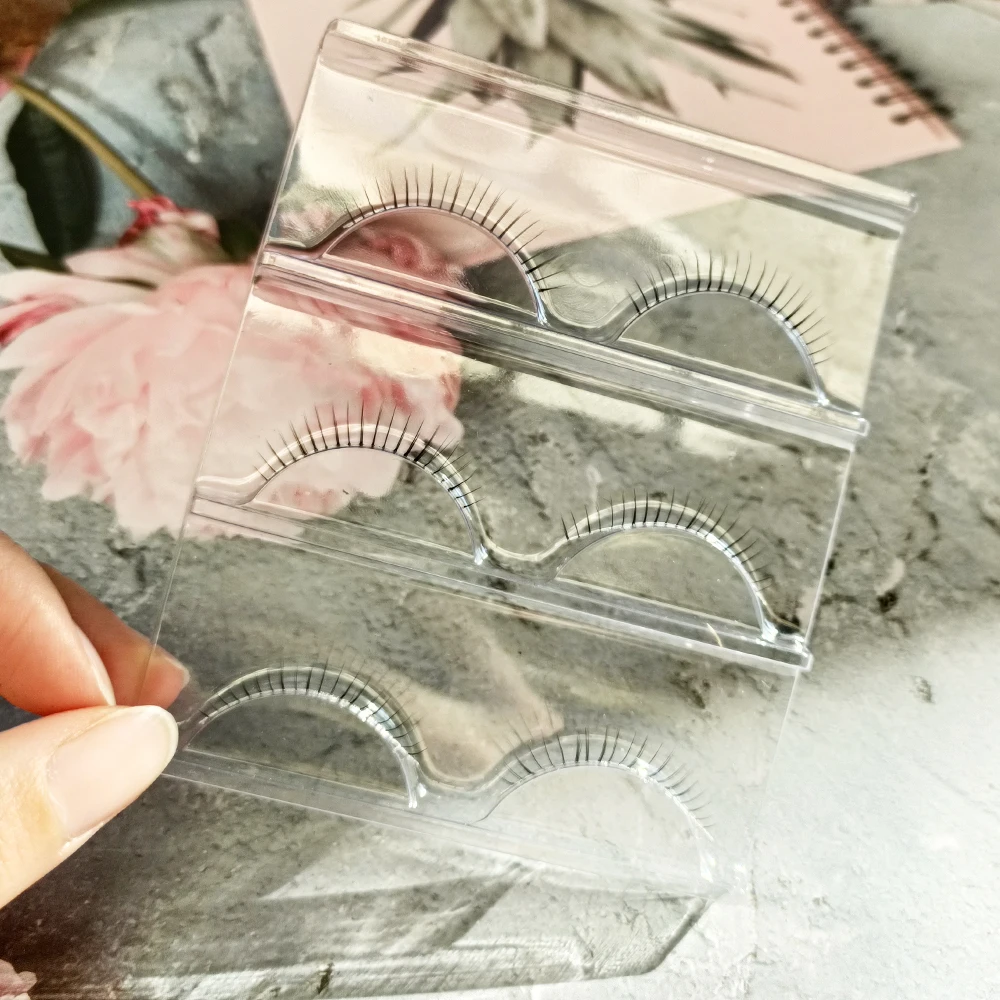 3 пары натуральные накладные ресницы Makeukp обнаженные нижняя ресница удлинение