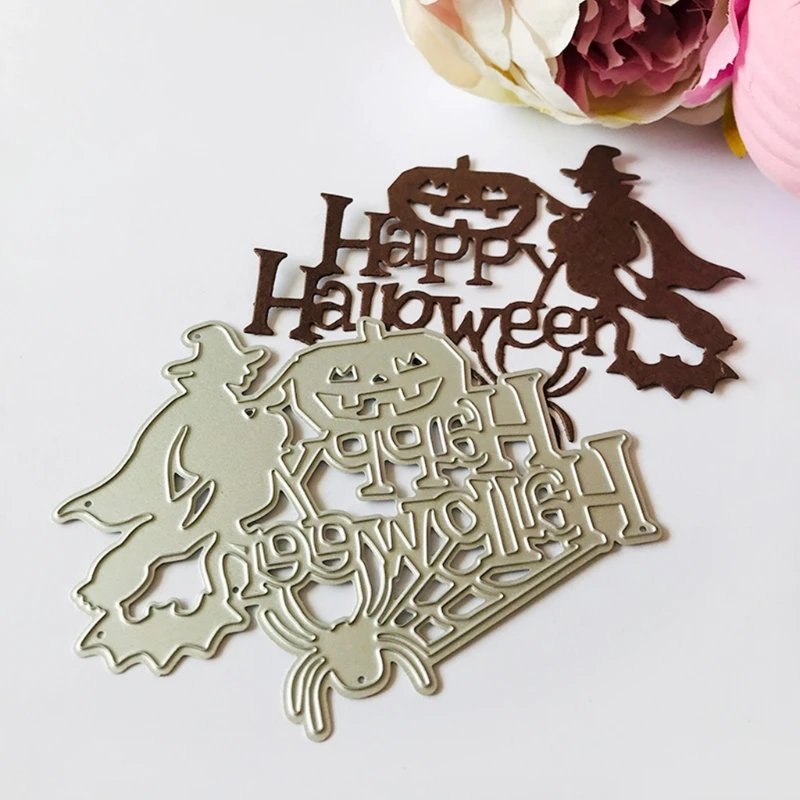 

3pcs/set Happy Halloween Metal Cutting Dies Stencil Scrapbooking DIY Album Stamp Paper Card Embossing Decor Craft 97QD