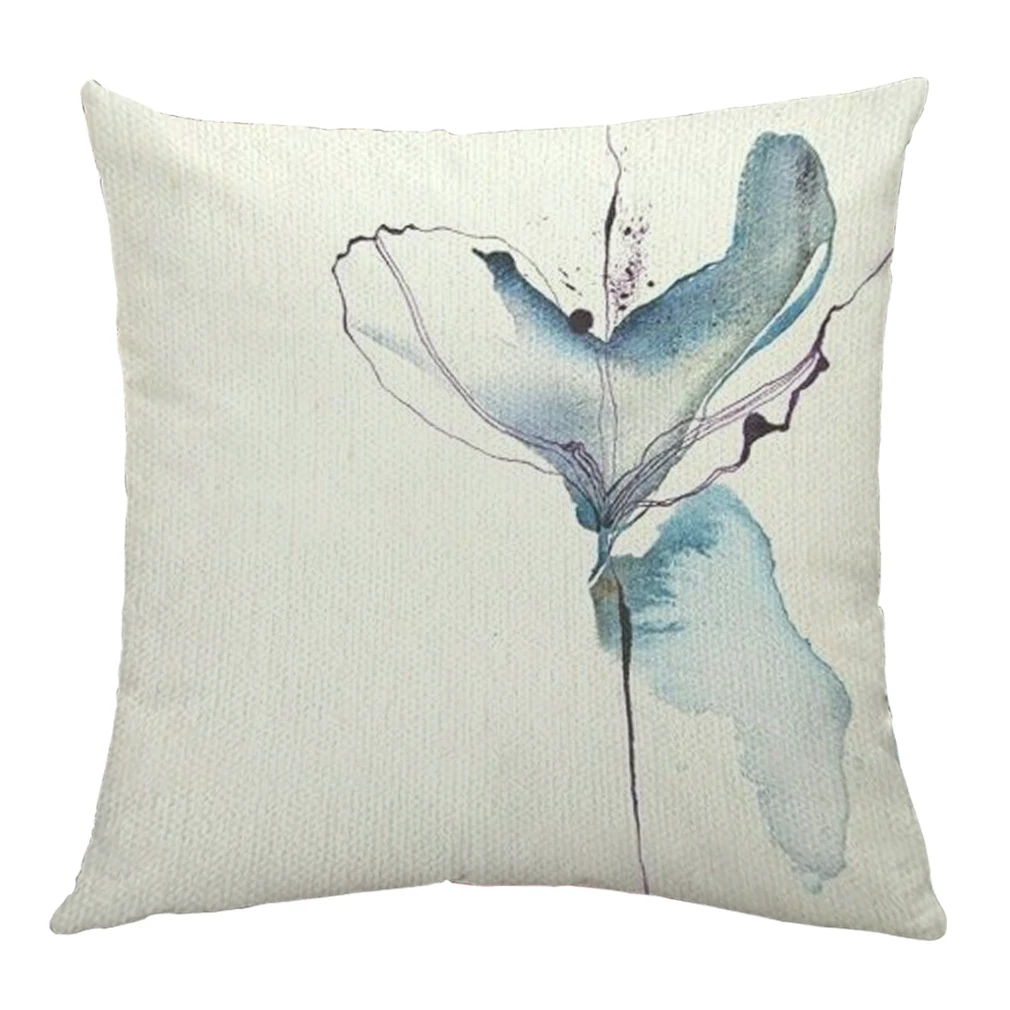 Разноцветная наволочка с цветочным узором хлопковое украшение для дома