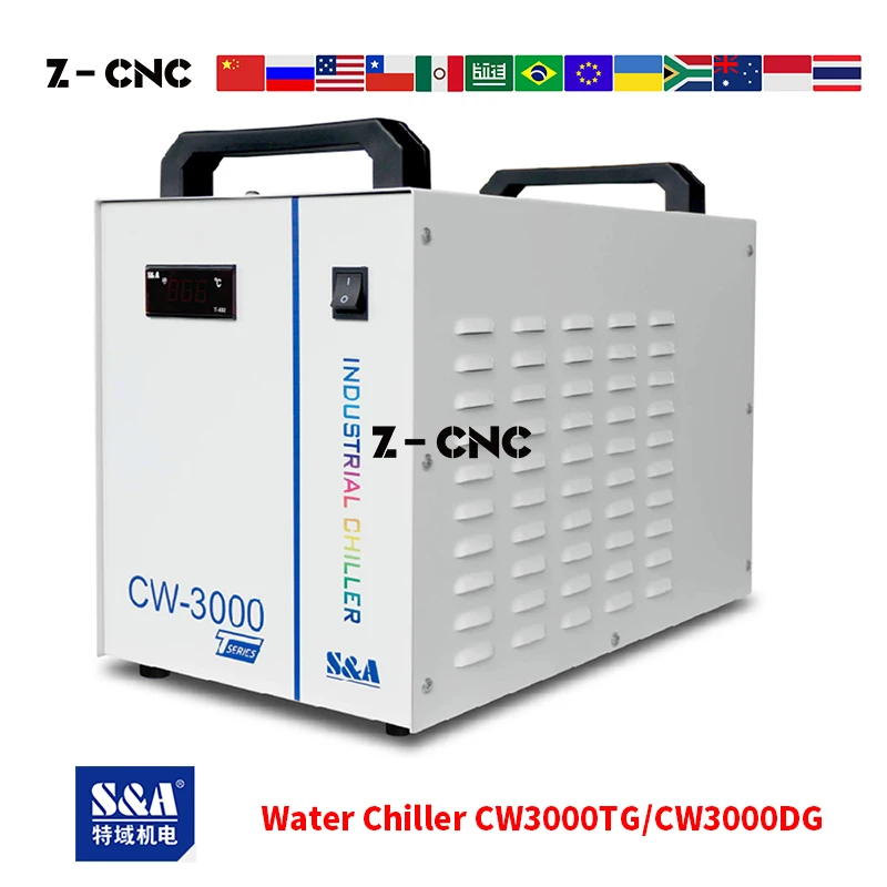 

CW 3000 CW 3000TG 220V CW 3000DG 110V Water Chiller S&A For Co2 Laser 25W 30W 40W 50W 60W 70W Teyu Original CW3000