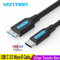 vention usb 3 0 type c to micro b cable connector for ssd hdd external hard drive disk smartphone macbook pc micro b cable 1m