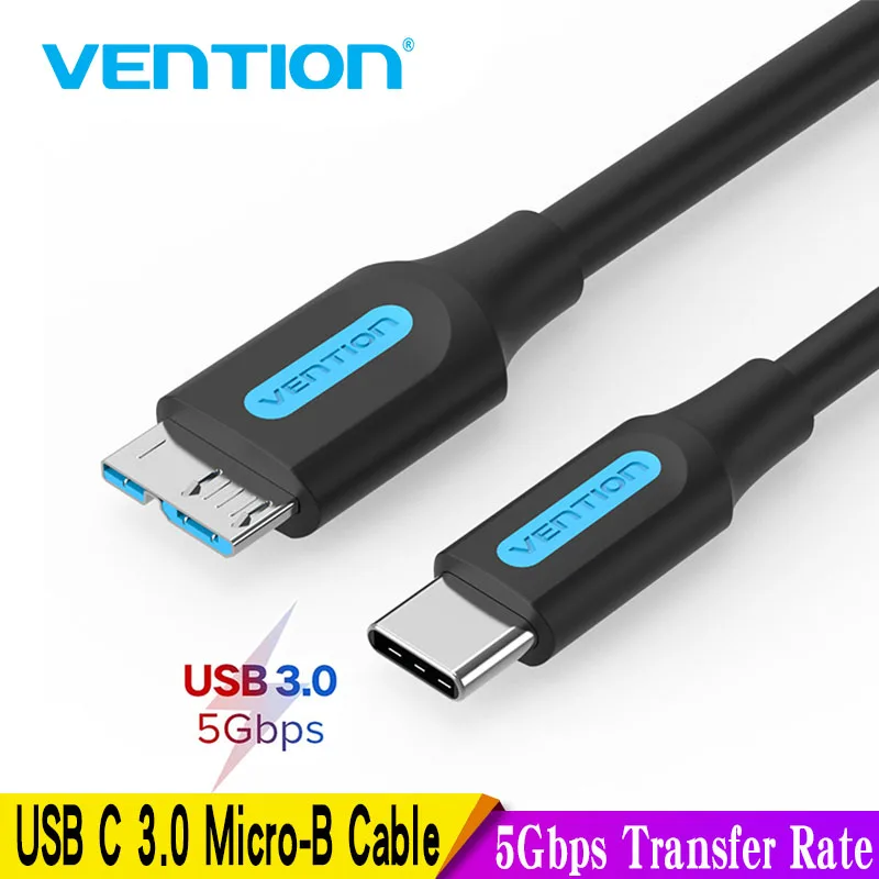 Vention USB 3.0 Type C к Micro B кабельный разъем для SSD HDD внешний жесткий диск смартфон MacBook PC