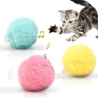 toys for cats accessories goods soft stuffed catnip balls interactive smart trigger cat ball toy squeaky real animal calls sound