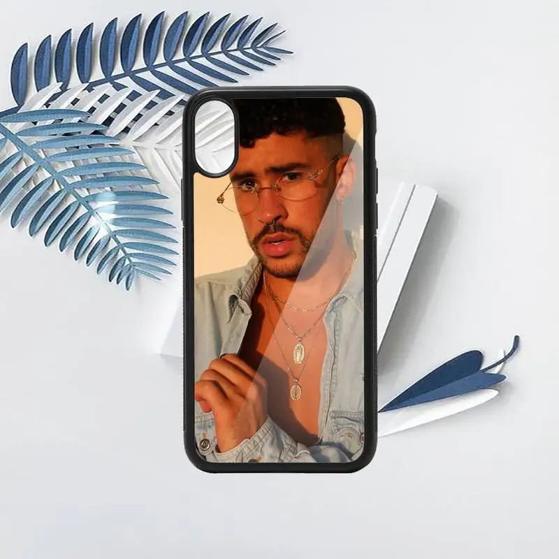 

Bad Bunny famous singerhigh quality Phone Case shell PC for iPhone 11 12 pro XS MAX 8 7 6 6S Plus X 5S SE 2020 XR
