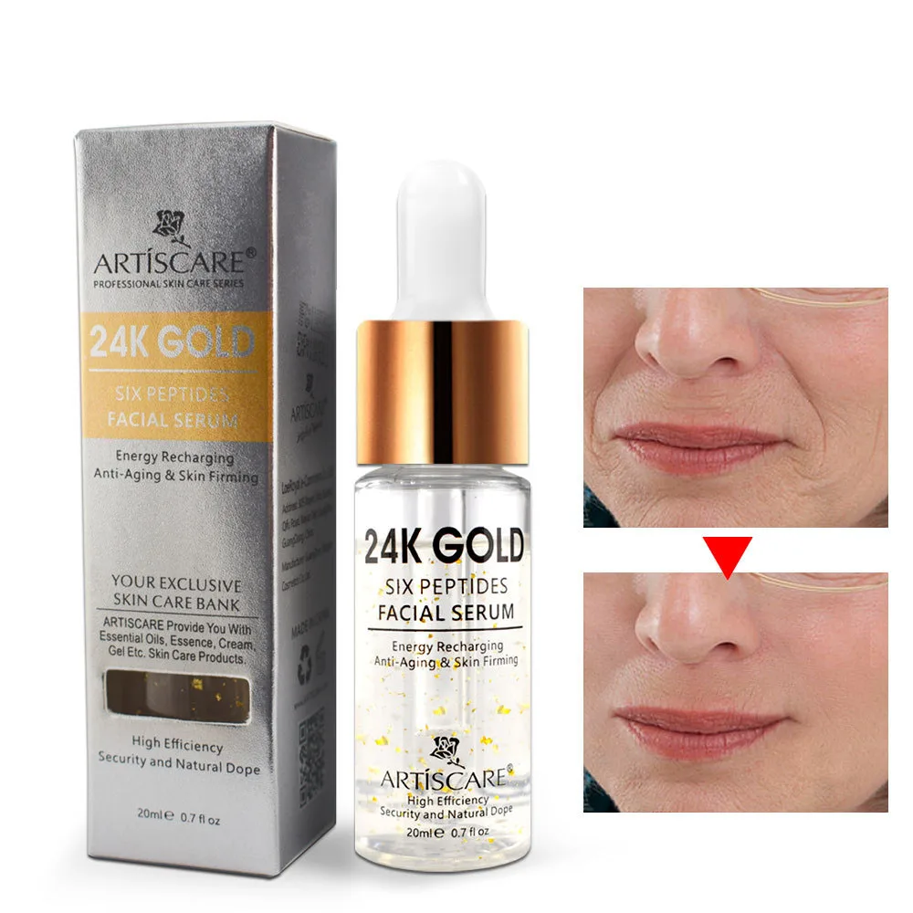Эссенция 24K Gold Tense Moisture Pure Six сыворотка с пептидами Антивозрастная Золотая