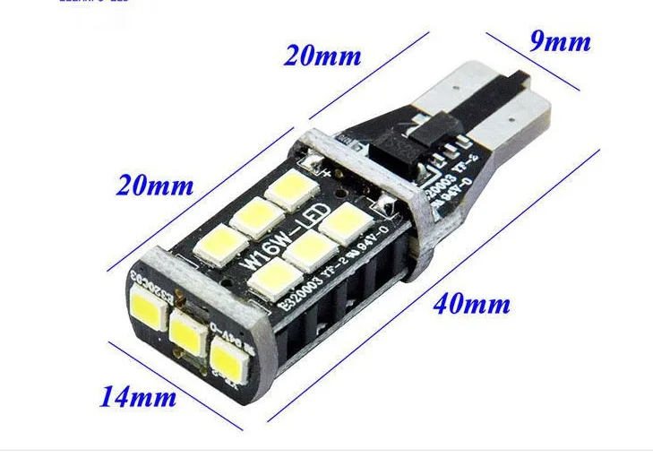 Автомобильный светодиодный светильник-Изгой декодер T15-2835-15SMD широкий дисплей
