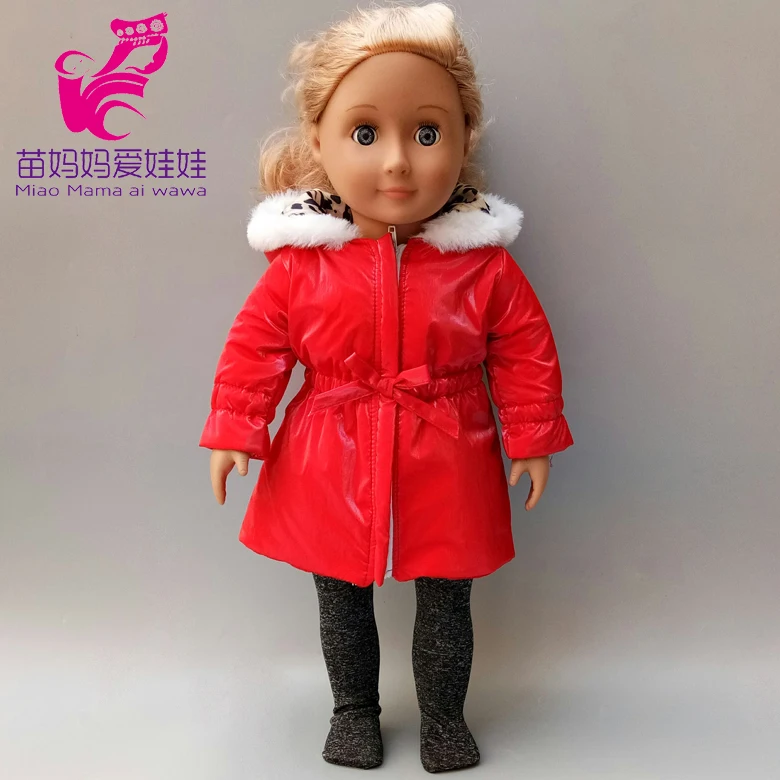 

doll clothes winter coat for 43cm Baby doll down jacket for 18" girl doll outfit
