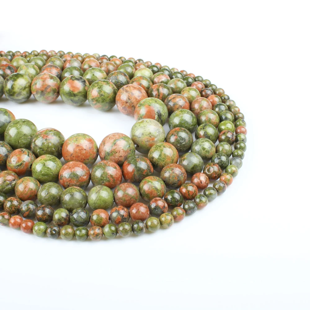 Натуральный камень изысканный цветок зеленый круглые свободные бусины для