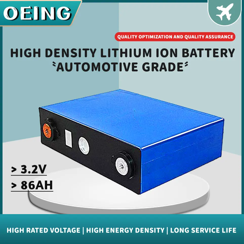 

4PCS lifepo4 3.2v 86Ah lithium battery no 3.2v 80Ah 100Ah deep cycles for diy scooter bike inverter EU US free shipping