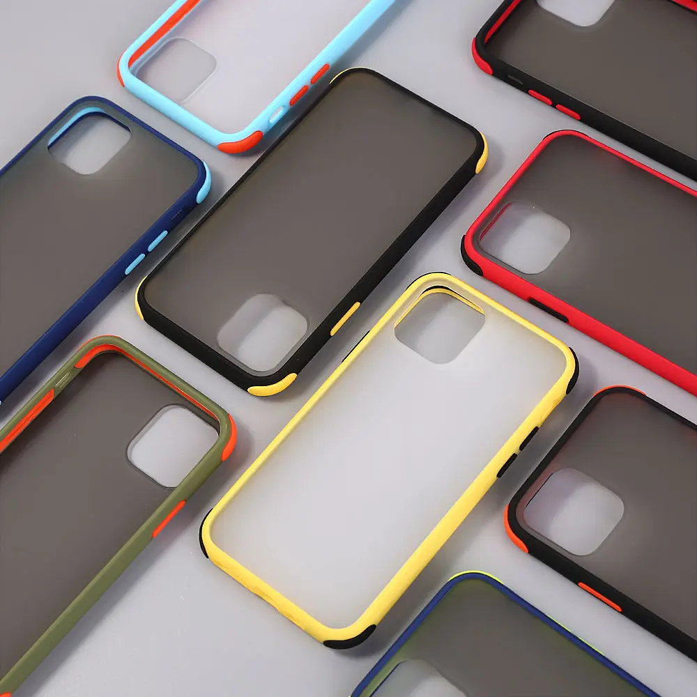 Матовый Прозрачный чехол для телефона iPhone 11 XR XS Max X 6 6S 7 8Plus Siliicone защитный бампер жесткий чехол для телефона