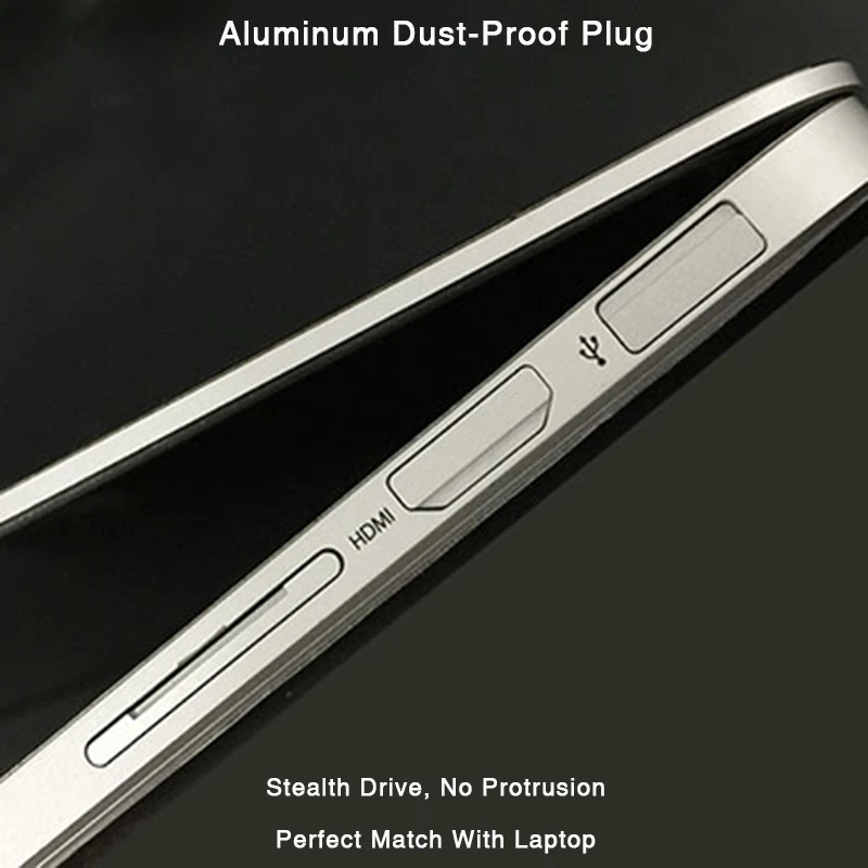 Алюминиевый интерфейсный USB штекер BaseQi полностью скрытый пылезащитный для MacBook Pro