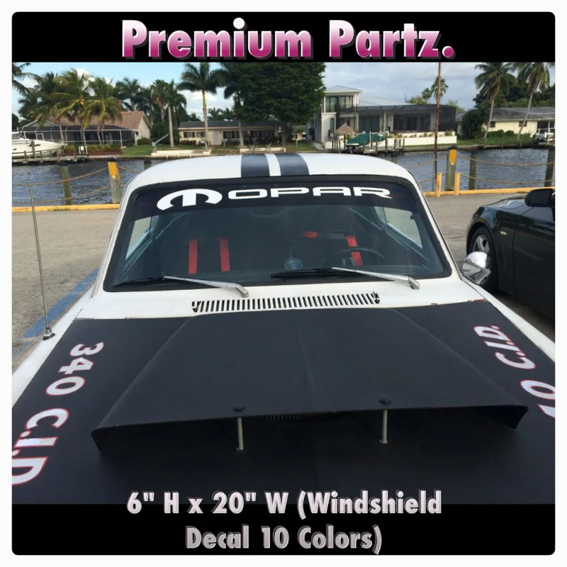 

For Mopar Dodge Vintage Style Windshield Body Decal New 1PC 10 Colors USA-