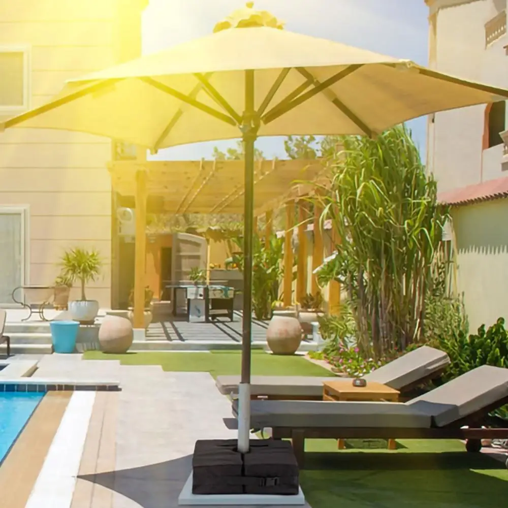 

Outdoor Patio Umbrella Base Weight Bag Weatherproof Parasol Detachable Heavy Duty Sand Bags Stand Base For Home Hotel Cantilever