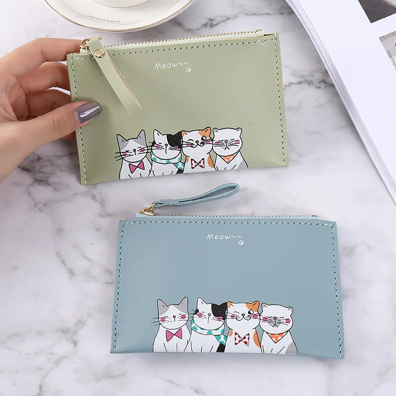 

Fashion Solid Color Women Credit Card ID Card Multi-slot Card Holder Ladies Casual PU Leather Mini Coin Purse Wallet Case Pocket