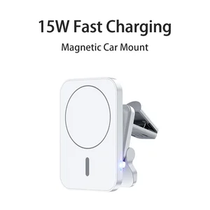 15w magnetic wireless chargers for iphone 13 12 car magnet mount phone holder fast charging station air vent stand charger free global shipping