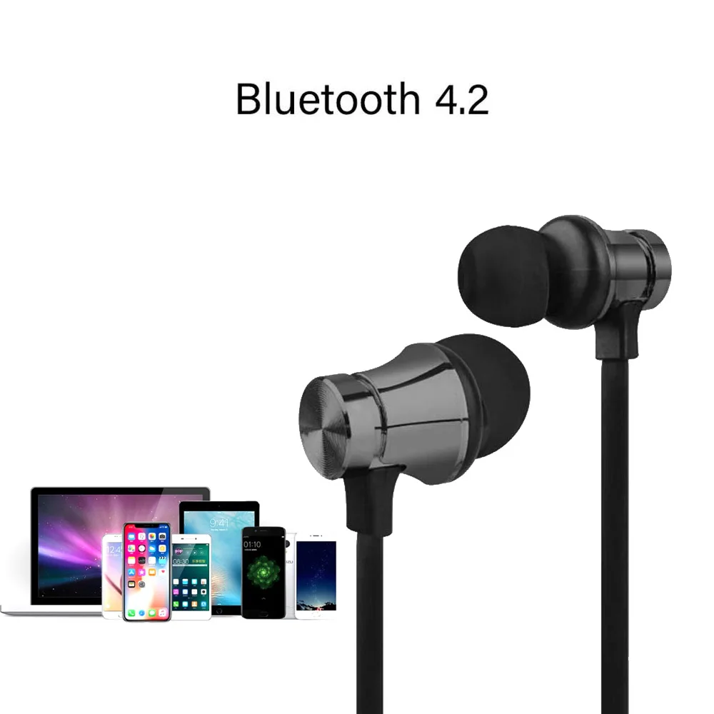 Магнитные беспроводные внутриканальные Bluetooth наушники водонепроницаемые