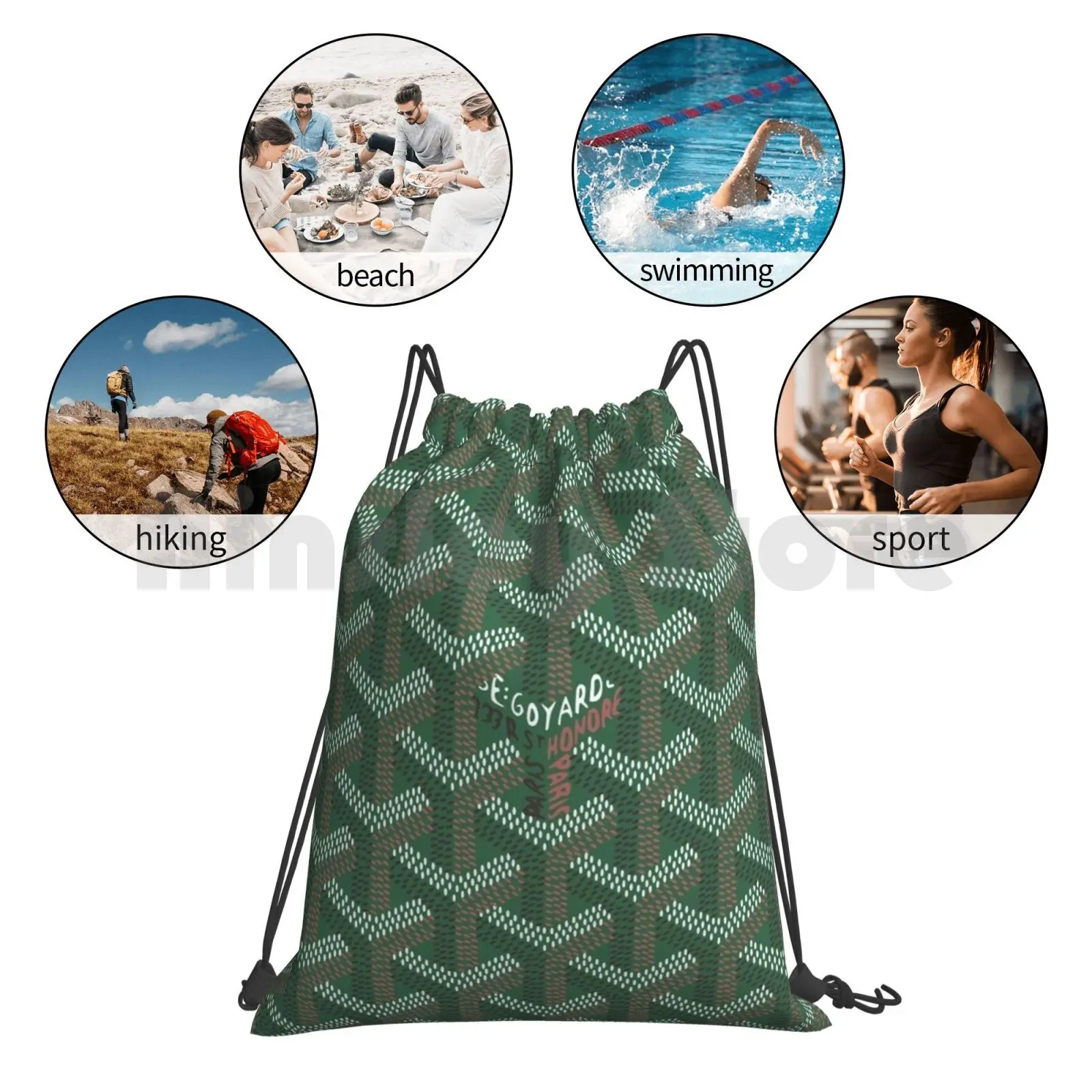 

Greennyy Backpack Drawstring Bag Riding Climbing Gym Bag Green Cute Man Girls Anyarr Girls Money Pashions Texture Case