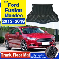 for ford fusion mondeo 2013 2014 2015 2016 2017 2018 boot mat rear trunk liner cargo floor tray carpet mud pad car accessories