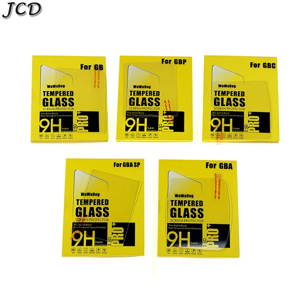 JCD Protective Glass film Anti Scratch Tempered Glass protector for Gameboy GB GBA GBC GBP GBA SP protector film guard