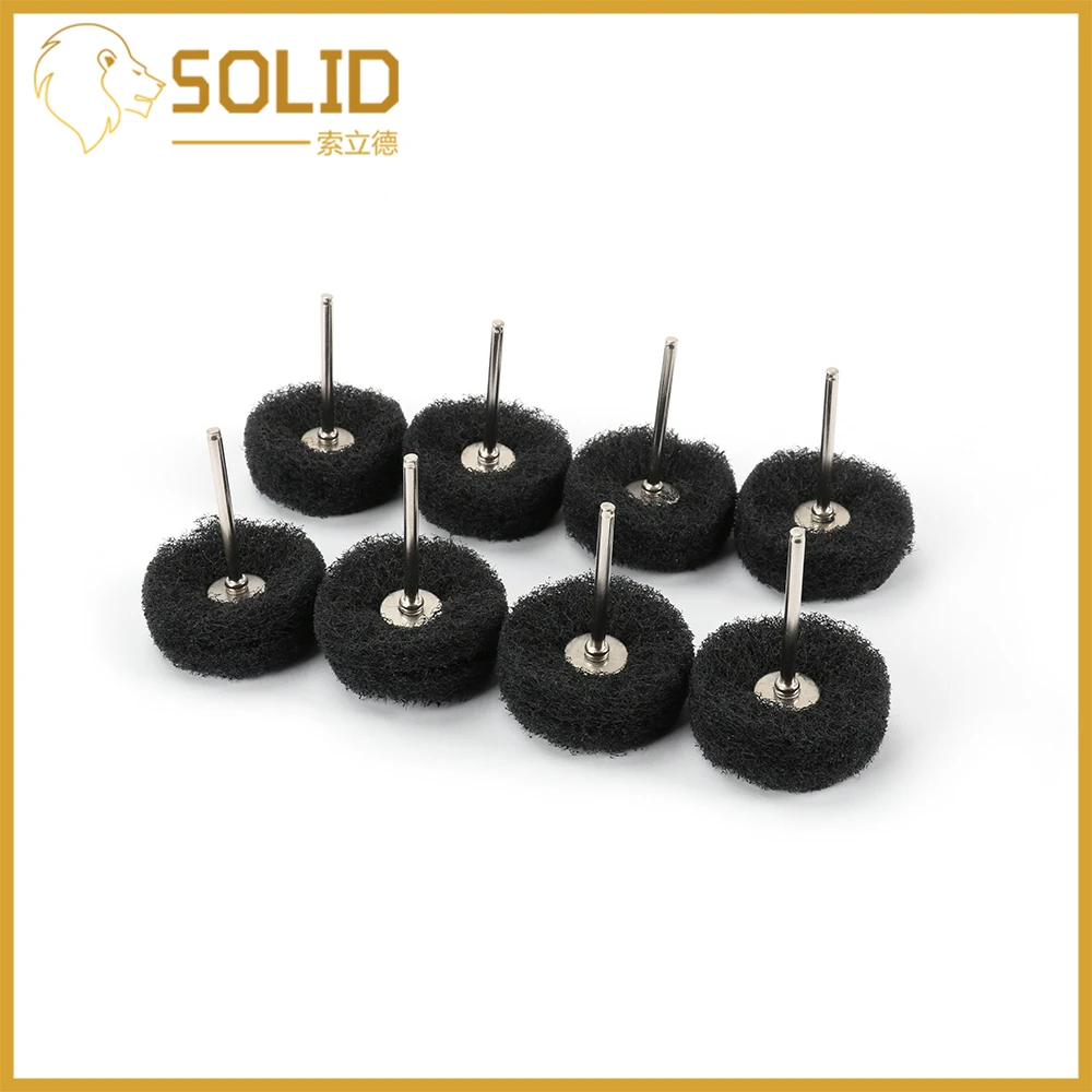 

20pcs/Set Scouring Pad Wheel 38mm Nylon Fiber Grinding Sanding Head Buffing Polishing Wheel Set for Dremel Rotary