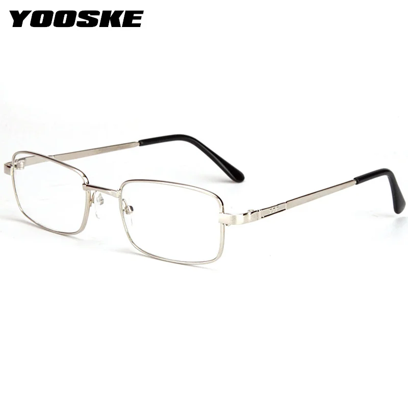 YOOSKE Glass Lens Reading Glasses Men Women Presbyopia Magnifying Clear Crystal Anti-Scratch Lenses Diopter +1.0 1.5 2.0 2.5 3.0 |